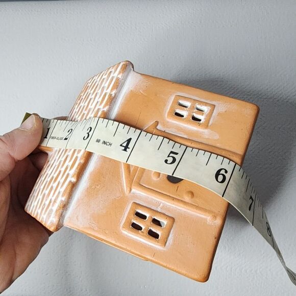 Terra Cotta Gingerbread House Tealight Holder - Picture 8 of 8